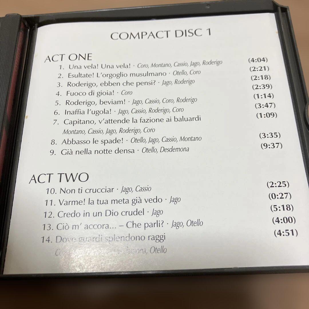 Giuseppe Verdi: Otello クライバー　オテロ　ミラノスカラ座