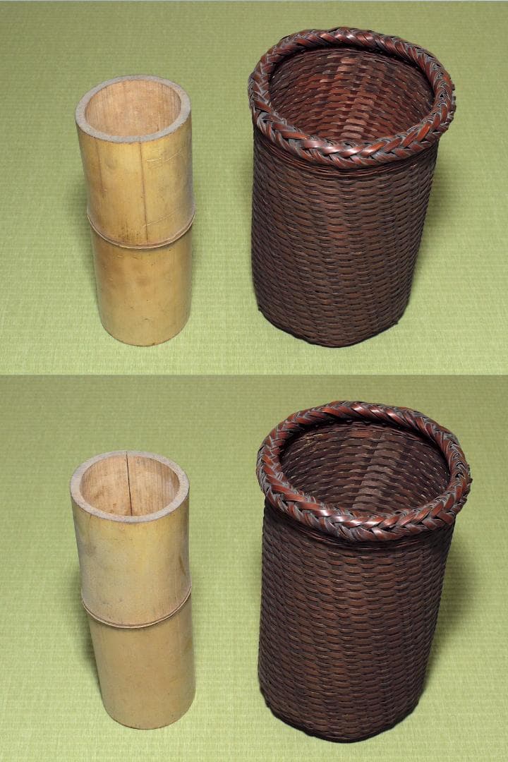 二代 田辺竹雲斎 造 花籃