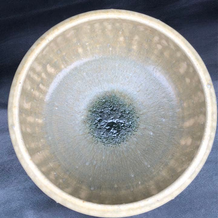 古美術品◼️釉薬の流れや溜まりがかなりステキな大きい深いお皿、大鉢、花瓶？花道具？