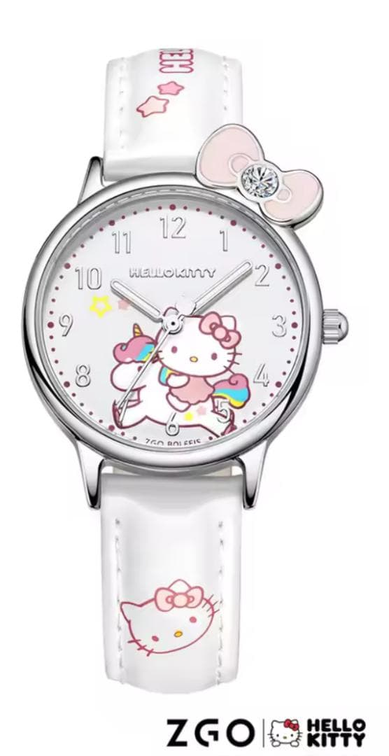 キティちゃん リボン クリスタル サンリオ 腕時計 限定 海外 コラボ