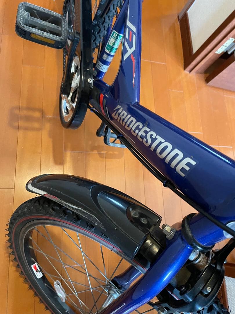 子供用自転車 青 ブリヂストン22インチ　手渡しか着払いで
