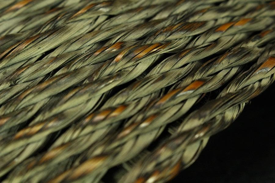 網籠 舟形 水盤 奇木 根木 時代物(K-XA853)