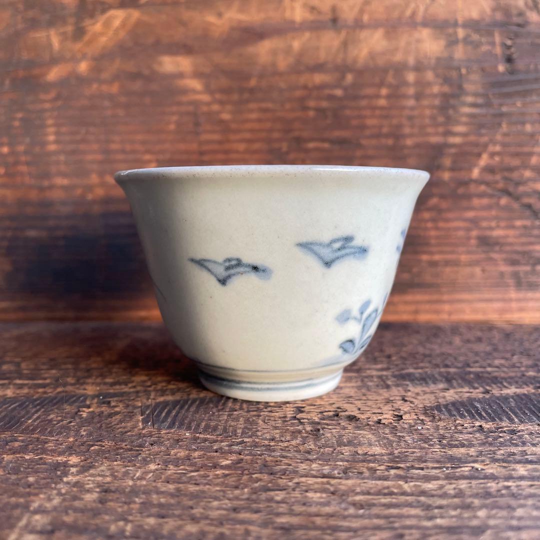 くらわんか猪口 蕎麦猪口 盃 肥前磁器 古伊万里 古波佐見焼 初期伊万里 骨董