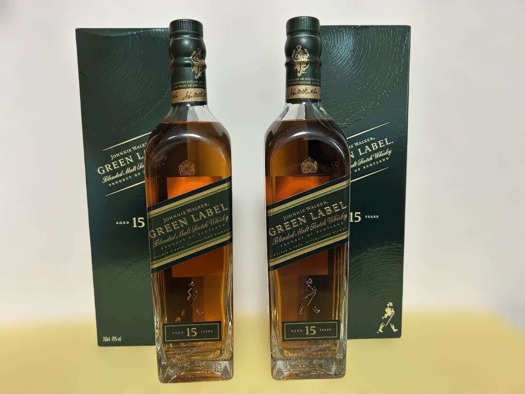 ジョニー・ウォーカー グリーンラベル 15年 700ml 2本セット
