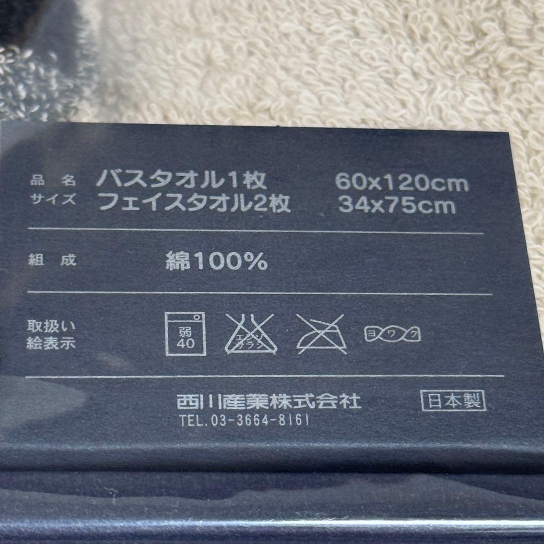 【未使用品】BURBERRY バーバリー チェック柄 バスタオル1 フェイス2