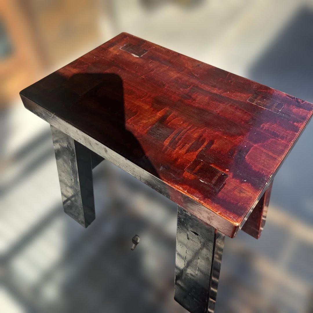 漆付着 漆器職人の作業台／Urushi Artisan’s Work Stool