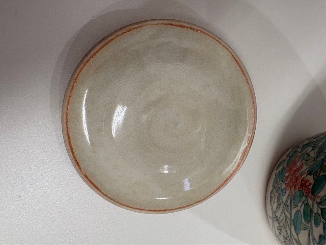 色絵秋草　水指　赤光作