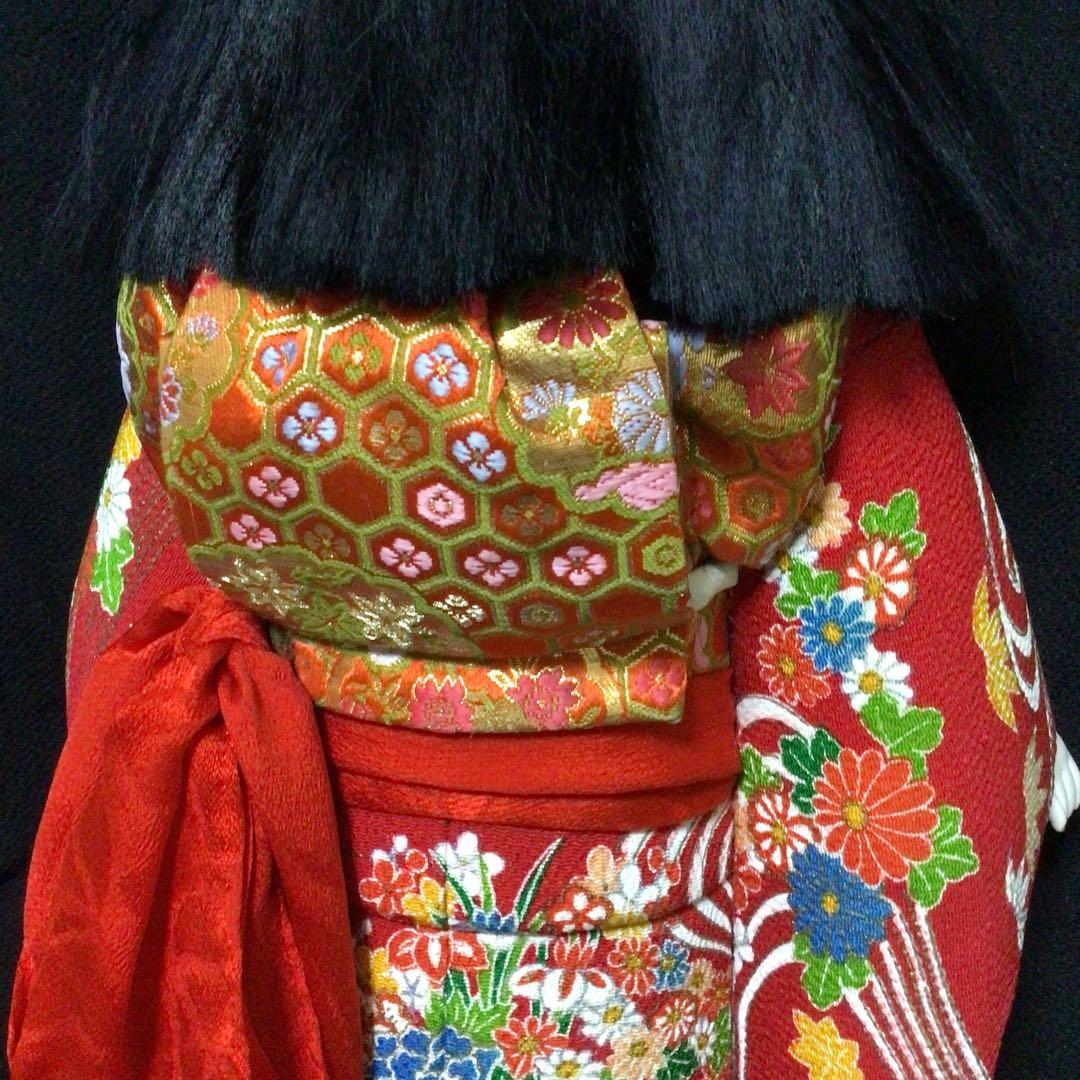 市松人形 赤色の着物　４体まとめ売り　極美品