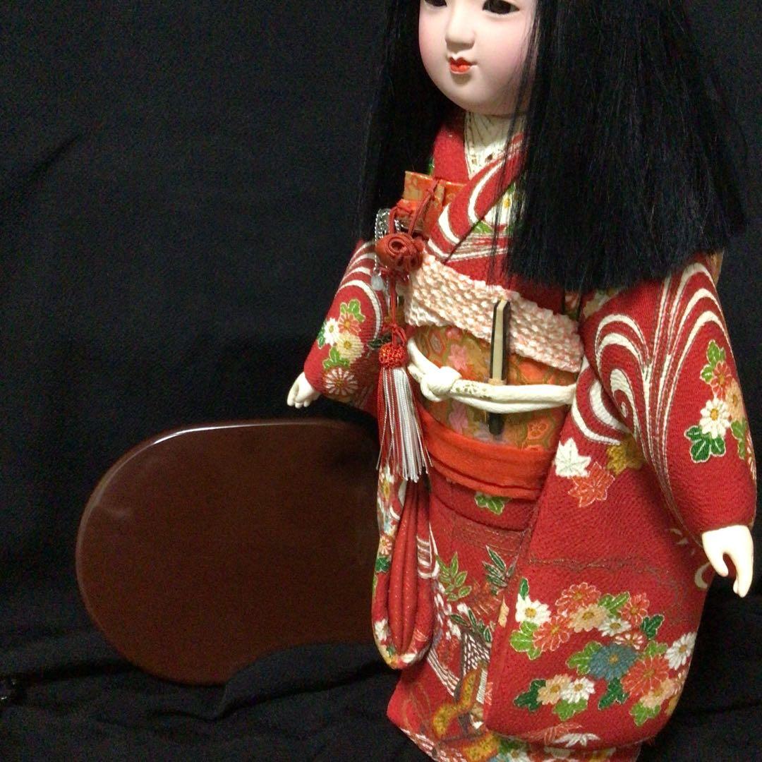 市松人形 赤色の着物　４体まとめ売り　極美品