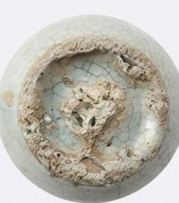 ■□■白磁染付瓶■□■李朝時代後期■□■18世紀〜19世紀■□■鑑定済■□■